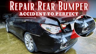 The Secret to Making Your Hyundai Sonata Rear Bumper Look Like New After an Accident [upl. by Cromwell]