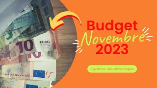 Mon Budget pour Novembre 2023 enveloppesbudgétaires numérique [upl. by Atnuahc96]