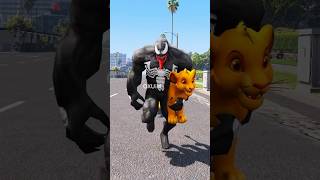 GTA V  HULKs EPIC SAVE OF SIMBA FROM VENOM shorts gta5 [upl. by Aihsas905]