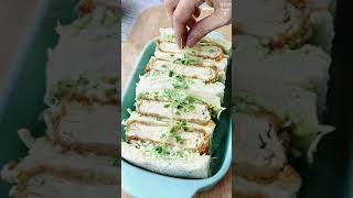 Pesto Tofu Katsu Sando  Vegetarian Katsu Sando Recipe shorts [upl. by Koenraad200]