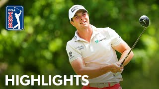 Viktor Hovland climbs into tie for second  Round 2 highlights  the Memorial  2024 [upl. by Nirrep]