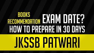 JKSSB Patwari Exam Date How to Prepare Patwari Syllabus in 30 Days [upl. by Andriette]