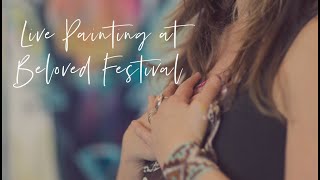 Live Painting collaboration at Beloved Festival with Flora Bowley and Lynzee Lynx [upl. by Roana]