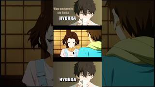 When you forget to say thanks 😅😂🤣 hyouka season 1 anime edit hyouka hyoukaedit edit amv cute [upl. by Perlis]