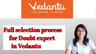 Doubt expert selection process vedantu sudakshinatiwari LifeWithMeenu [upl. by Uri641]