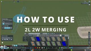 Create merging lane with 2L2W road [upl. by Rici]