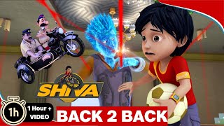 Shiva  शिवा  Bus Out Of Control amp Other Stories  Back To Back Episodes [upl. by Hctim]