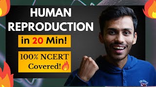 Human Reproduction FAST One SHOT🔥 Full Revision in 20 Min  Class 12  NEET [upl. by Robbin]