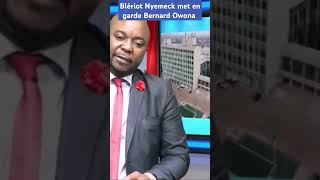 Blériot Nyemeck met en garde Bernard Owona parfaitayissi blériotnyemeck espaceminé [upl. by Jean176]