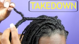 How To Safely Take Down Individual Faux Locs in 20 minutes [upl. by Nocaed]