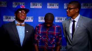 NBA Rooks Thanasis Antetokounmpo AllAccess at 2014 NBA Draft [upl. by Adnahsam115]