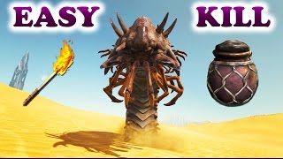 ARK HOW TO FIND amp KILL A DEATH WORM early game Ark Survival Evolved Scorched Earth Death Worm [upl. by Luamaj]