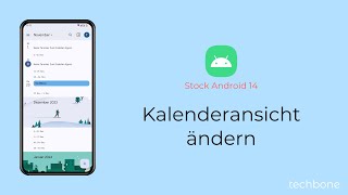 Kalenderansicht ändern Android 14 [upl. by Tiffa]