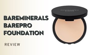 bareMinerals Barepro 16HR SkinPerfecting Powder Foundation  REVIEW [upl. by Tarra]