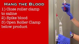 Blood transfusion Setup and Transfusion Primary Y Type Tubing [upl. by Asilav]