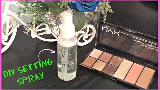 DIY Makeup Setting Spray with only TWO INGREDIENTS  Giveaway week [upl. by Stichter]