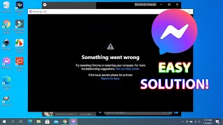 Messenger Video Call Something Went Wrong  Solved [upl. by Antsirhc]