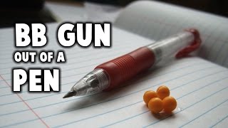 How To Make A BB Gun Out Of A Pen Easy [upl. by Derina]