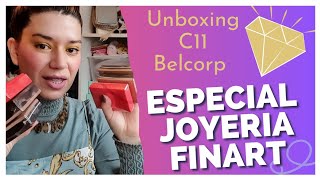 UNBOXING C11 BELCORP  SUPER COMPRA JOYERIA FINART  KIT DE INICIO 5 unboxing joyeria belcorp [upl. by Neema834]