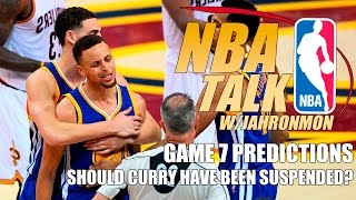 NBA Talk Game 7 Predictions  2016 NBA Finals  Warriors vs Cavs [upl. by Hashum]