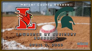 High School Baseball  Lawrence Cardinals at Steinert Spartans 4523 [upl. by Adnolehs]