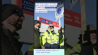 Canada Post began a strike on Friday canadapost [upl. by Erdeid700]