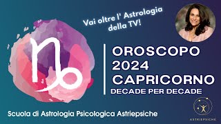 OROSCOPO 2024 PER IL CAPRICORNO  strategie per vivere meglio il 2024 [upl. by Lednar436]