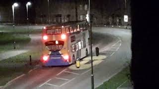 Stagecoach East  ADL Enviro400quot 19616  AE10 BYG Buses Diversion  Citi 5 to Yaxley at night 🌃 [upl. by Anawqahs281]