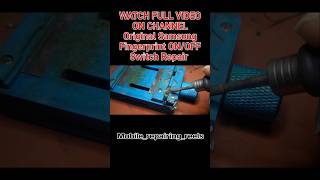 Samsung Fingerprint ON  OFF Button Repair mobilerepairingreels samsungrepair fingerprintrepair [upl. by Ninazan]