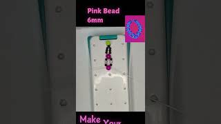 DIY Pink and Black Bracelet Tutorial Glass Beads amp Bicone Crystals shortsviral howtomakebracelets [upl. by Jankey948]