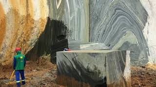 Macarani pegmatite  dimension stone quarry in Bahia Brazil [upl. by Greabe]