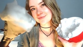 ASMR Relaxing Mens Shave amp Hair Cut Role Play ✂️ Shaving Cream Scissors Brushing Whispering [upl. by Nnylrefinnej]