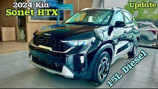 2024 Kia Sonet HTX 15 Diesel Update Features amp Price ❤️ Kia Sonet 2024 [upl. by Eelyek]