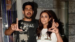 Sidharth Malhotra Parineeti Chopra Wrap Party Jabariya Jodi [upl. by Atnoid]