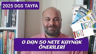 2025 DGS TAYFA 0 DAN 50 NETE KAYNAK ÖNERİLERİ SAYISAL MATEMATİK [upl. by Arrad685]