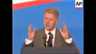 HONG KONG US PRESIDENT CLINTON SPEAKS TO BUSINESS LEADERS [upl. by Zischke989]