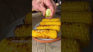 BBQ corn on the cob recipe British bacon rolled street corn BBQed corn with award winning bacon [upl. by Huppert]