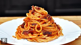 30Minute Pasta Dinner Spaghetti allAmatriciana Recipe [upl. by Negroj]