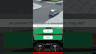 🚗 Parkeren kruispunt 🚗 CBR auto theorieexamen rijles theorie examen verkeer [upl. by Jarin]