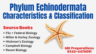 Phylum Echinodermata Characteristics Phylogeny amp Classification  Zoology amp Biology Lecturer Prep [upl. by Grous362]