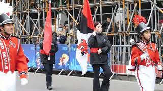 Hinsdale Central High School Red Devil Marching Bandilinois At The London NYD Parade010124 [upl. by Geri]