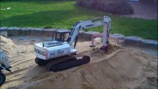 Kanalbaustelle  Sewer construction site  HC 260 Liebherr LH574 Part 12 [upl. by Alain266]