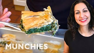 Make Spanakopita With Yasmin Khan  Quarantine Cooking [upl. by Ledah928]