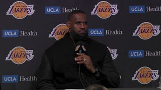 LeBron James talks LOSS vs Nuggets Postgame Interview 🎤 [upl. by Aneerehs]