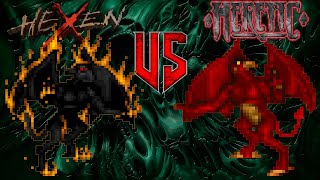 Afrits vs Fire Gargoyles  HEXEN vs HERETIC Monster Infighting  DOOM RETRO ARENA [upl. by Ollehcram230]