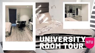 NOTTINGHAM LUXURY UNICOLLEGE MINIMALIST ROOM TOUR  NTU  ItsNeasha [upl. by Einnek]