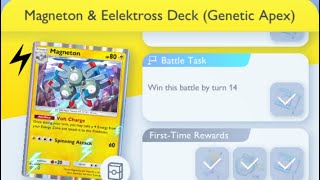 Pokémon TCG Pocket  Magneton amp Eelektross Deck Genetic Apex  Early Win Mission [upl. by Odareg]