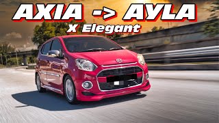 Perodua Axia Convert Daihatsu Ayla X Elegant [upl. by Carilyn]