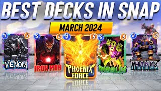 The Top 10 BEST Decks in Marvel Snap  Ranked Ladder amp Conquest  Meta Deck Report [upl. by Annahsor579]