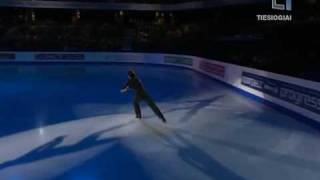 Stephane Lambiel  2010  Euros  Exhibition Jacques Brel  Ne Me Quitte Pasavi [upl. by Odlonra]